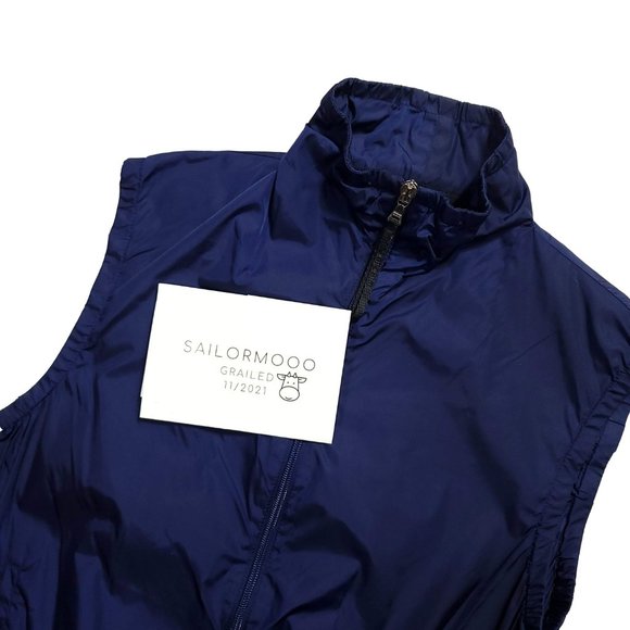 Prada Lightweight Nylon Vest - Navy Blue Italy Essential - Picture 6 of 7